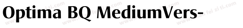 Optima BQ MediumVers字体转换